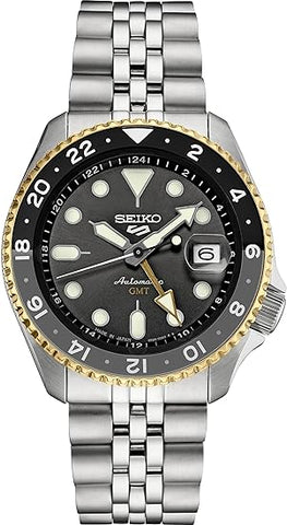SEIKO SSK021J1,Men Sports,GMT,Mechanical,Automatic,Stainless,Silver Tone,WR,SSK021