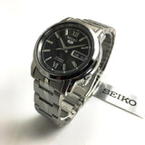 Seiko SNKK81 5 Stainless Steel Black Dial Watch